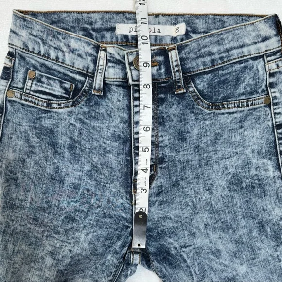 Pistola Acid Wash Skinny Jeans High Rise Distressed Size 26 - Picture 13 of 14